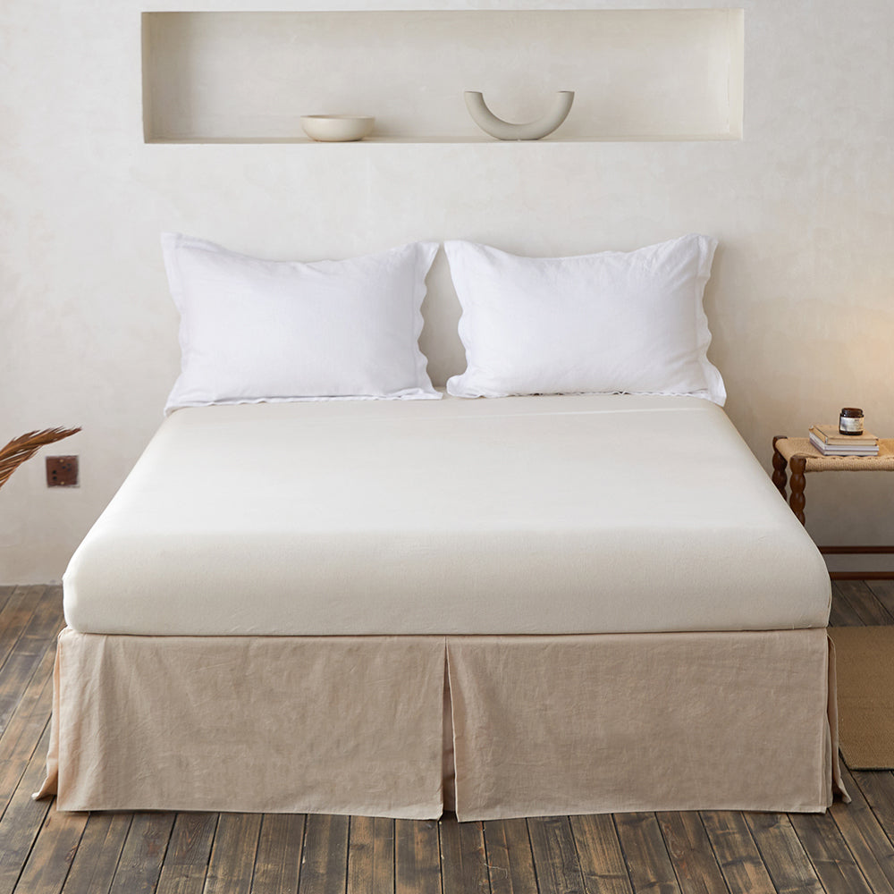 55% Linen + 45% Cotton Bed Skirt - Elastic