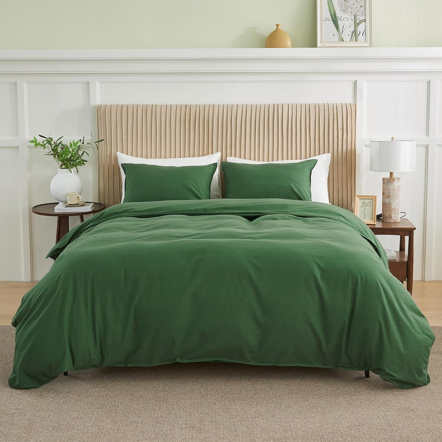 30% Linen + 70% Cotton Duvet Cover Set - Basic Style