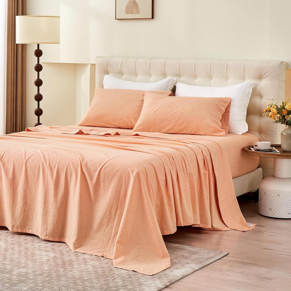 55% Linen + 45% Cotton Blend Flat Sheet - Basic Style