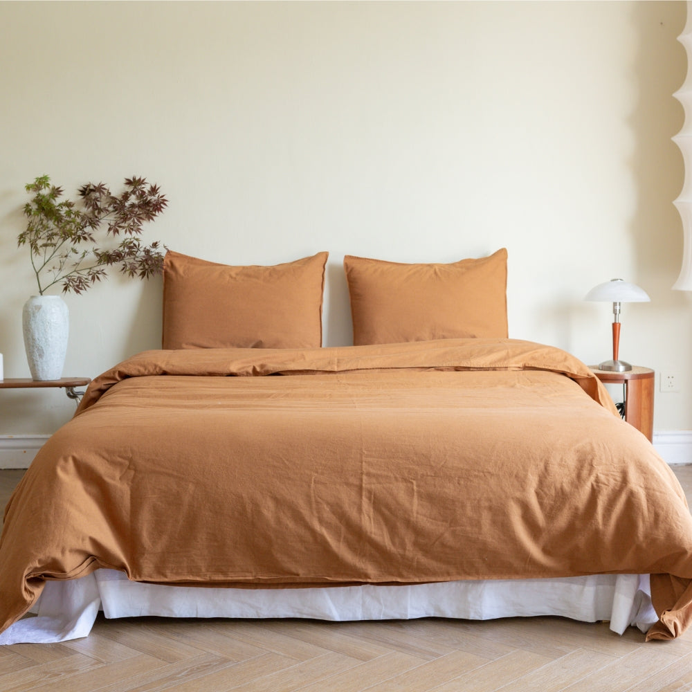30% Linen + 70% Cotton Duvet Cover Set - Basic Style