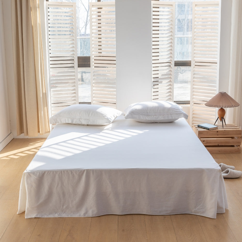 55% Linen + 45% Cotton Blend Bed Skirt - Basic