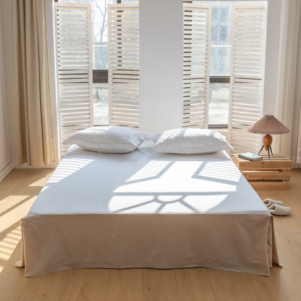 55% Linen + 45% Cotton Blend Bed Skirt - Basic