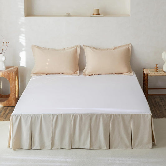 30% Linen + 70% Cotton Bed Skirt - Pleated